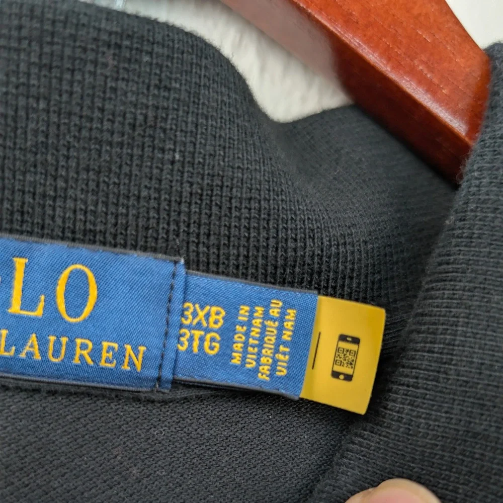 Polo Ralph Lauren Polo Men's 3XB Black Embroidered Crest 3 Big Pony Streetwear